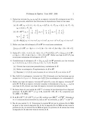 Tema1-Espacios Vectoriales - ALGEBRA LINEAL Y GEOMETR ́IA I TEMA 1 ...