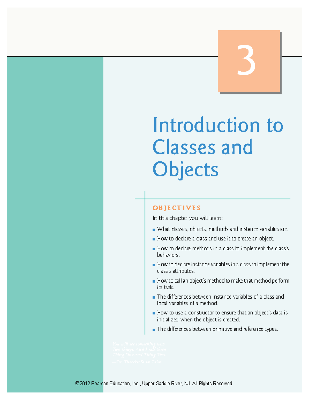 Tutorial 3 - New - 3 Introduction to Classes and Objects You will see ...