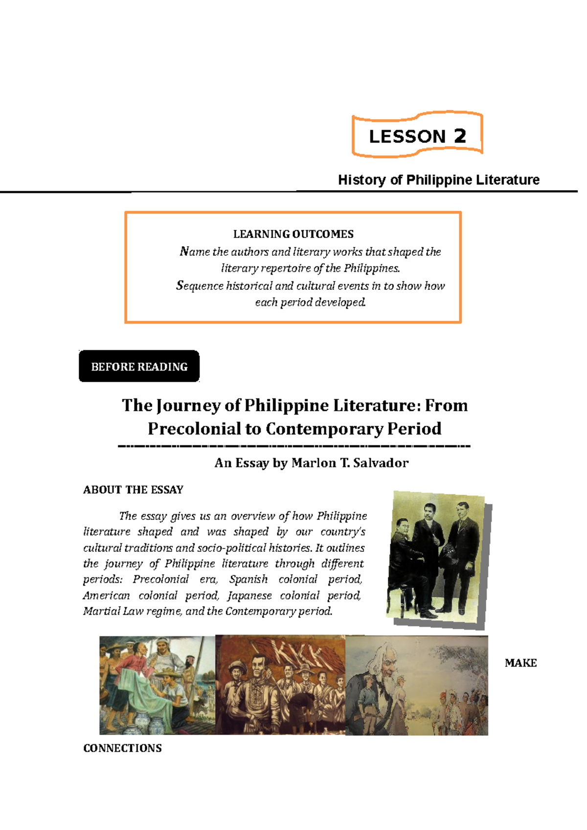 philippine literature in spanish period essay