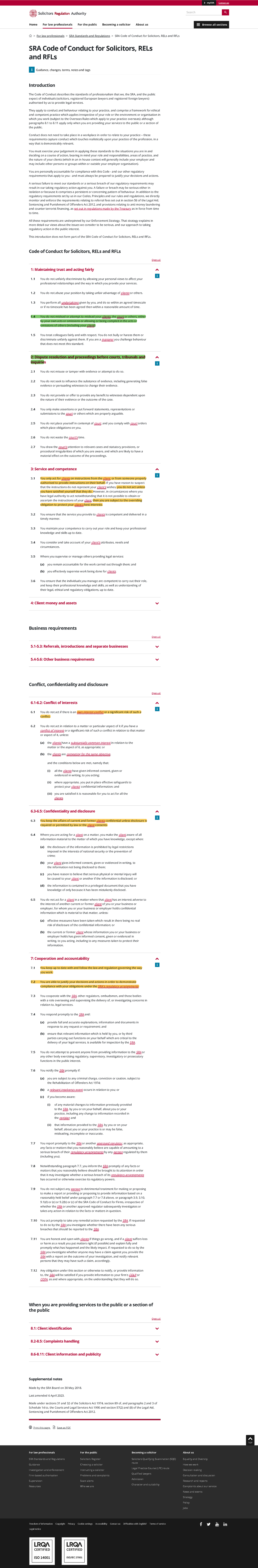 sra-code-of-conduct-for-solicitors-rels-and-rfls-solicitors-regulation