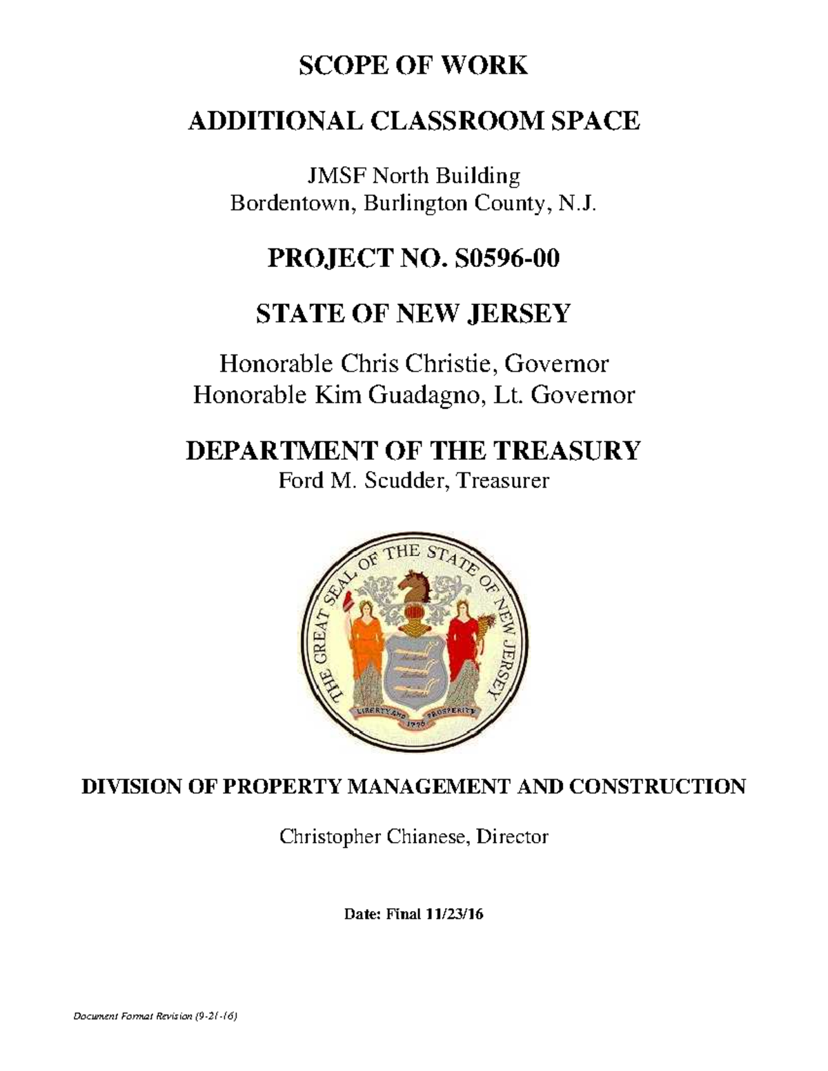432356797 - vansjsbsbsbsbs - Document Format Revision (9-21-16) SCOPE ...