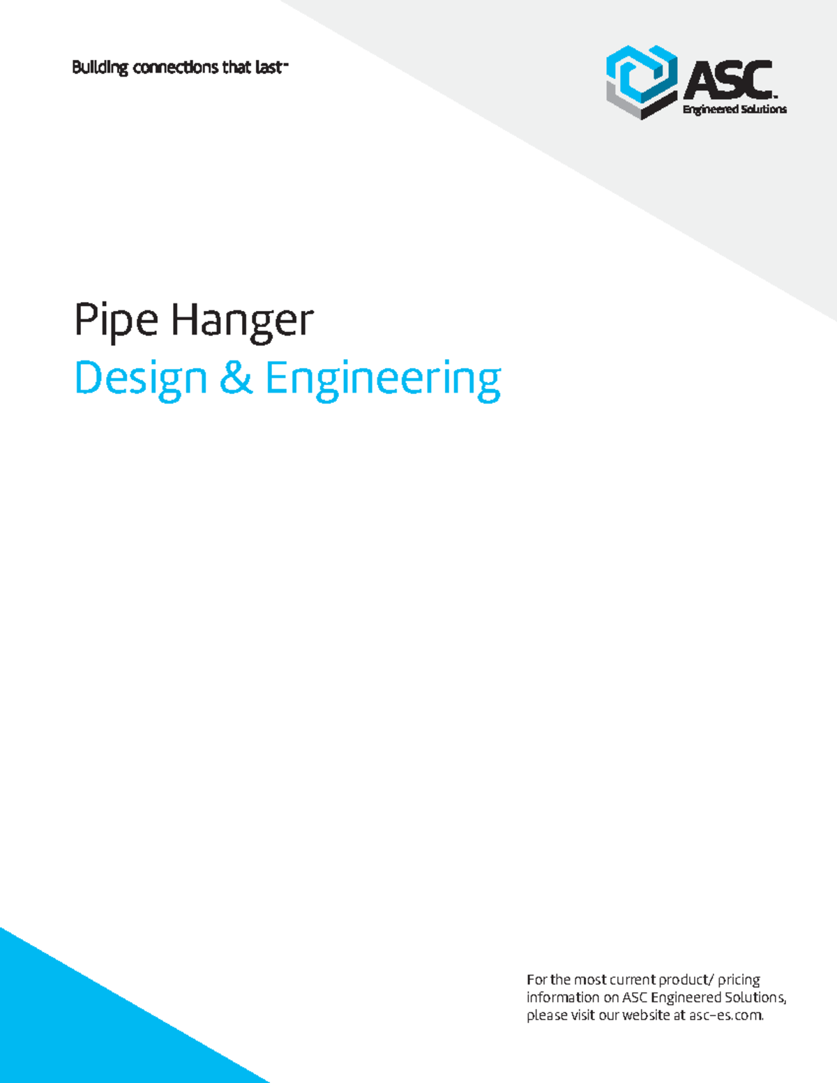 ASC MAN Pipe Hanger Design Engineering Manual v01 Pipe Hanger Design & Engineering For the