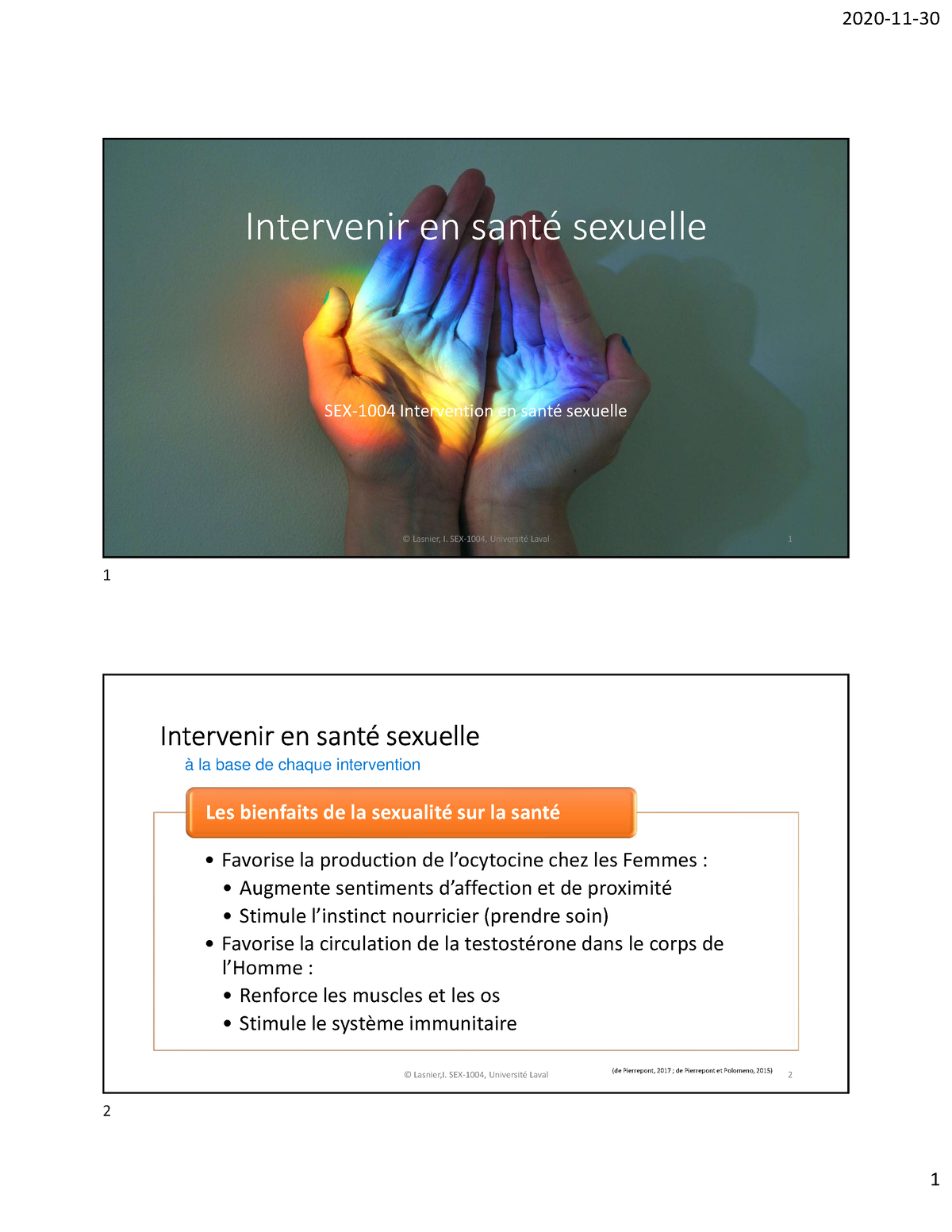 Cours 5 Intervenir En Santé Sexuelle Intervenir En Santé Sexuelle Sex 1004 Intervention En 