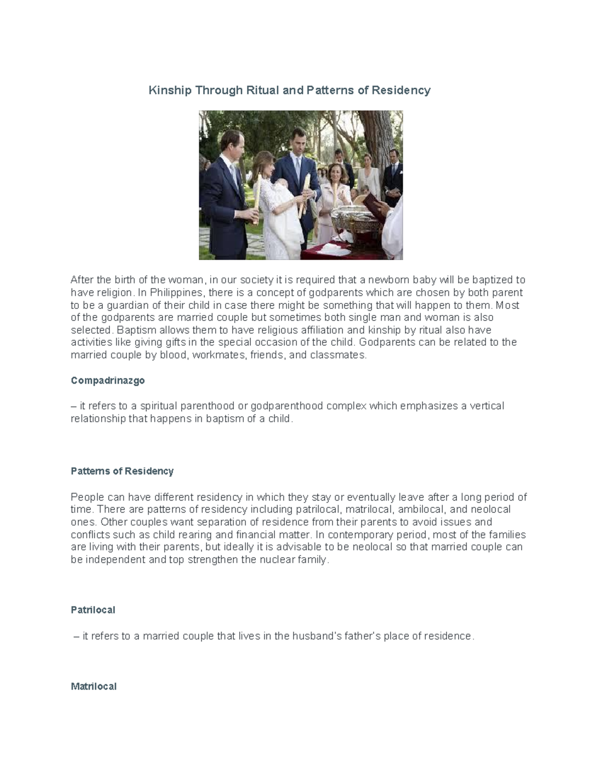 UCSP Notes 3 - To be able to learn how the society organized - Kinship ...