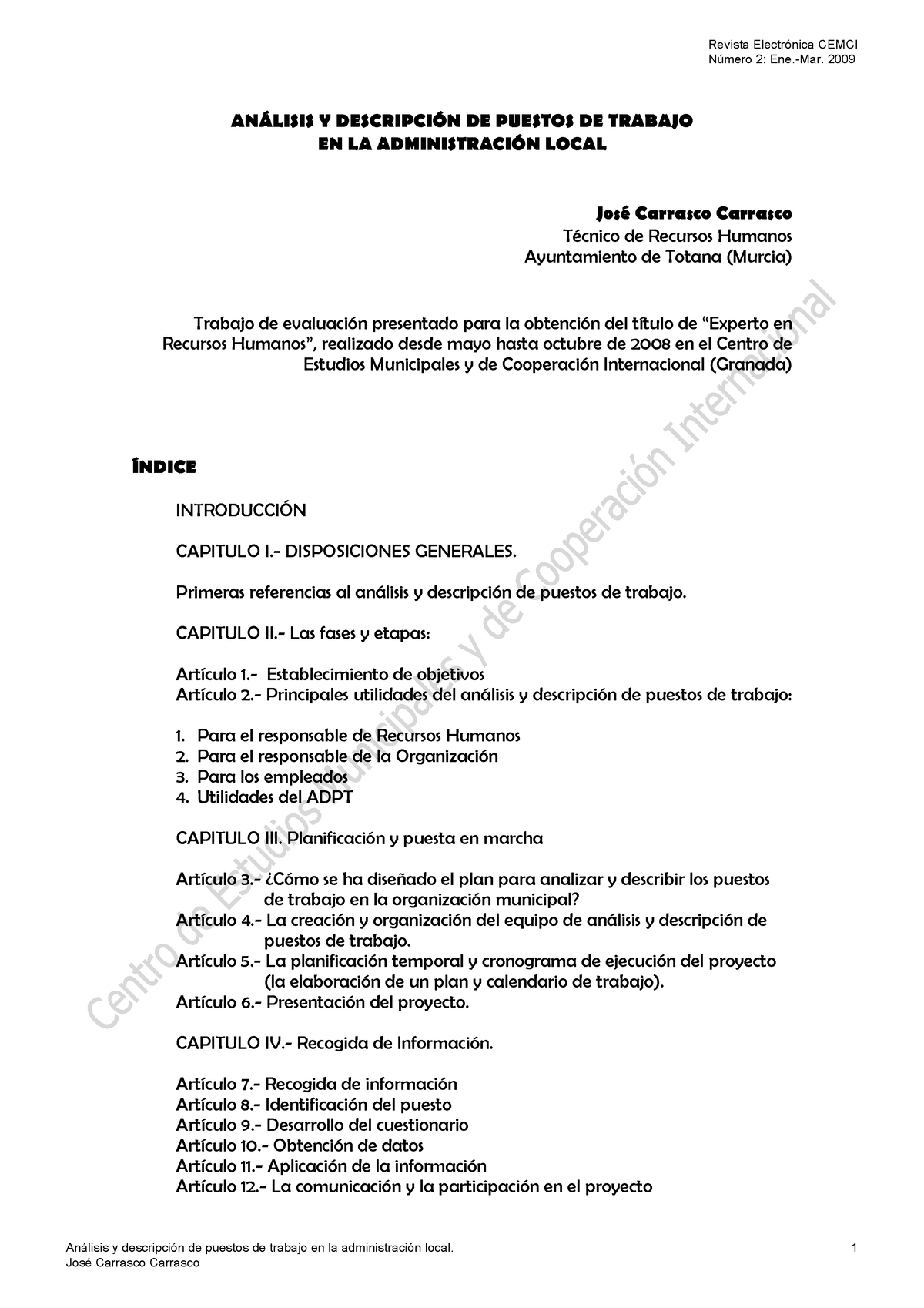 Analisis DE Puesto DE Trabajo Y Seleccion - AN¡LISIS Y DESCRIPCI”N DE ...