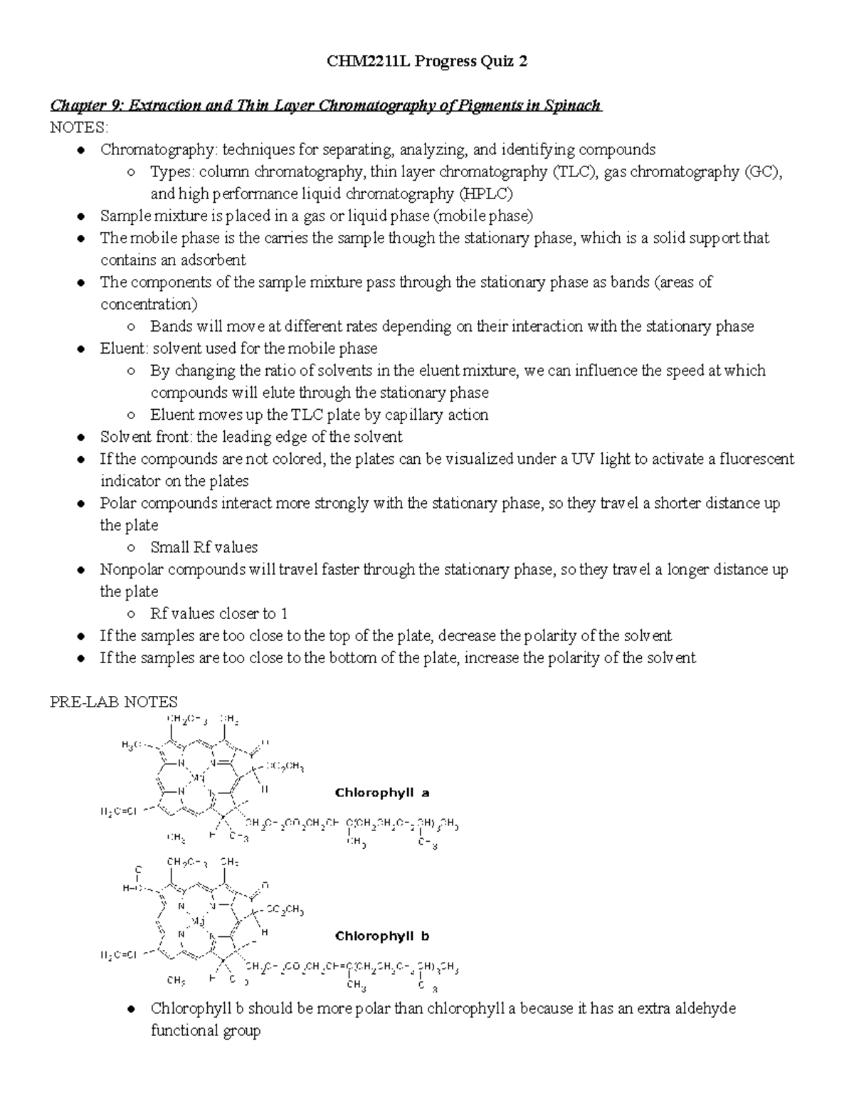 CHM2211L Progress Quiz 2 - CHM2211L Progress Quiz 2 Chapter 9 ...