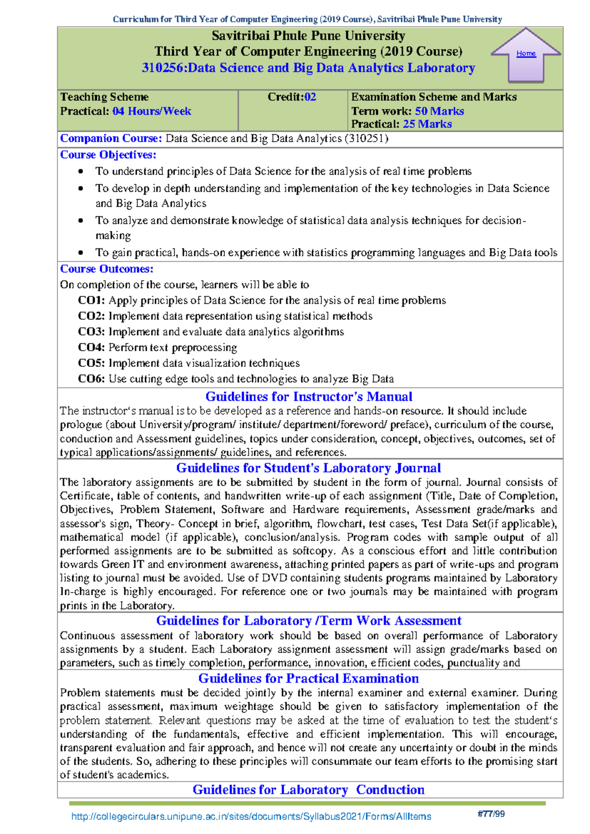 Dsbda Lab - Collegecirculars.unipune.ac/sites/documents/Syllabus2021 ...