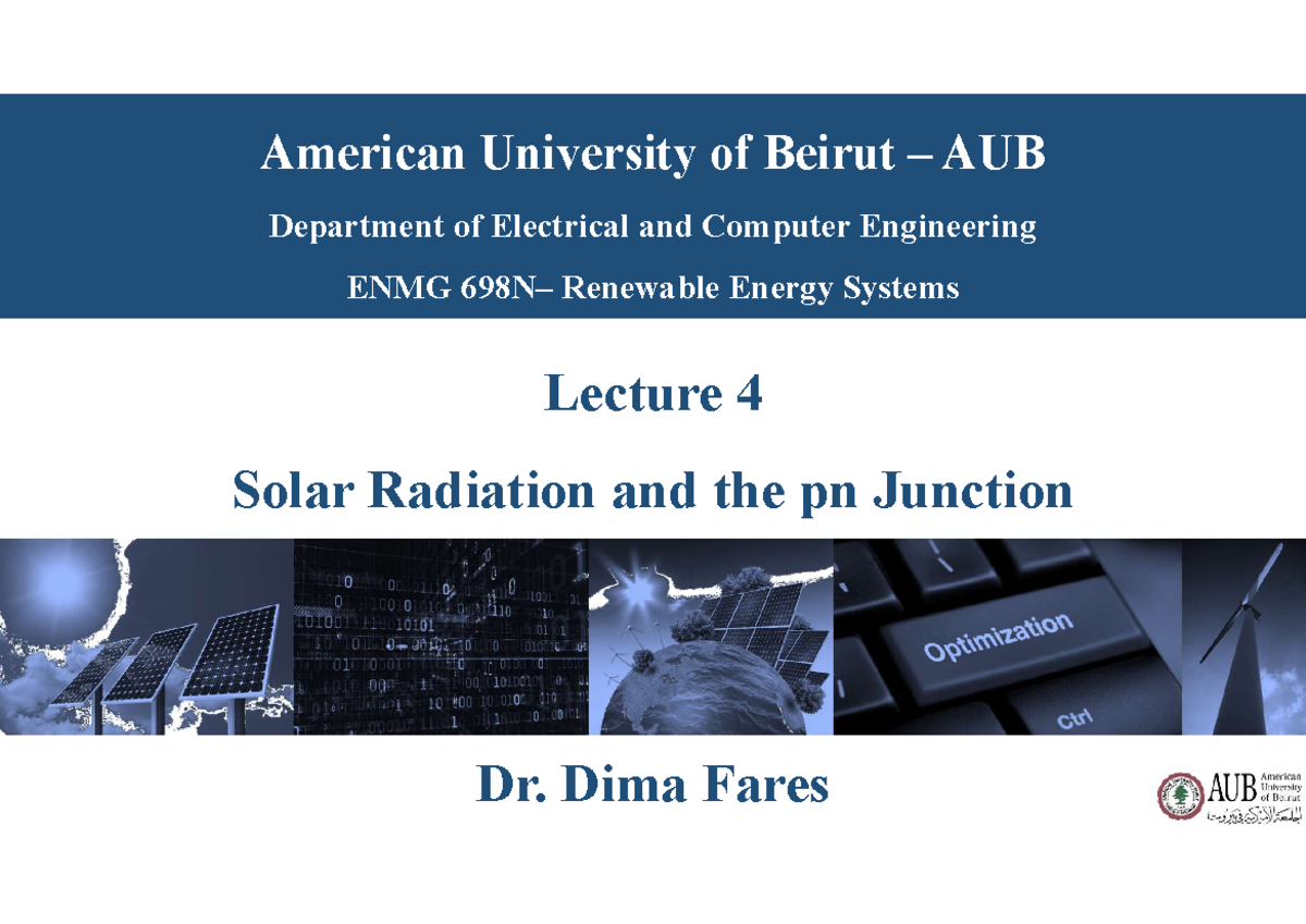 Lecture+4+-+Solar+Radiation+and+PN+Junction - American University of ...
