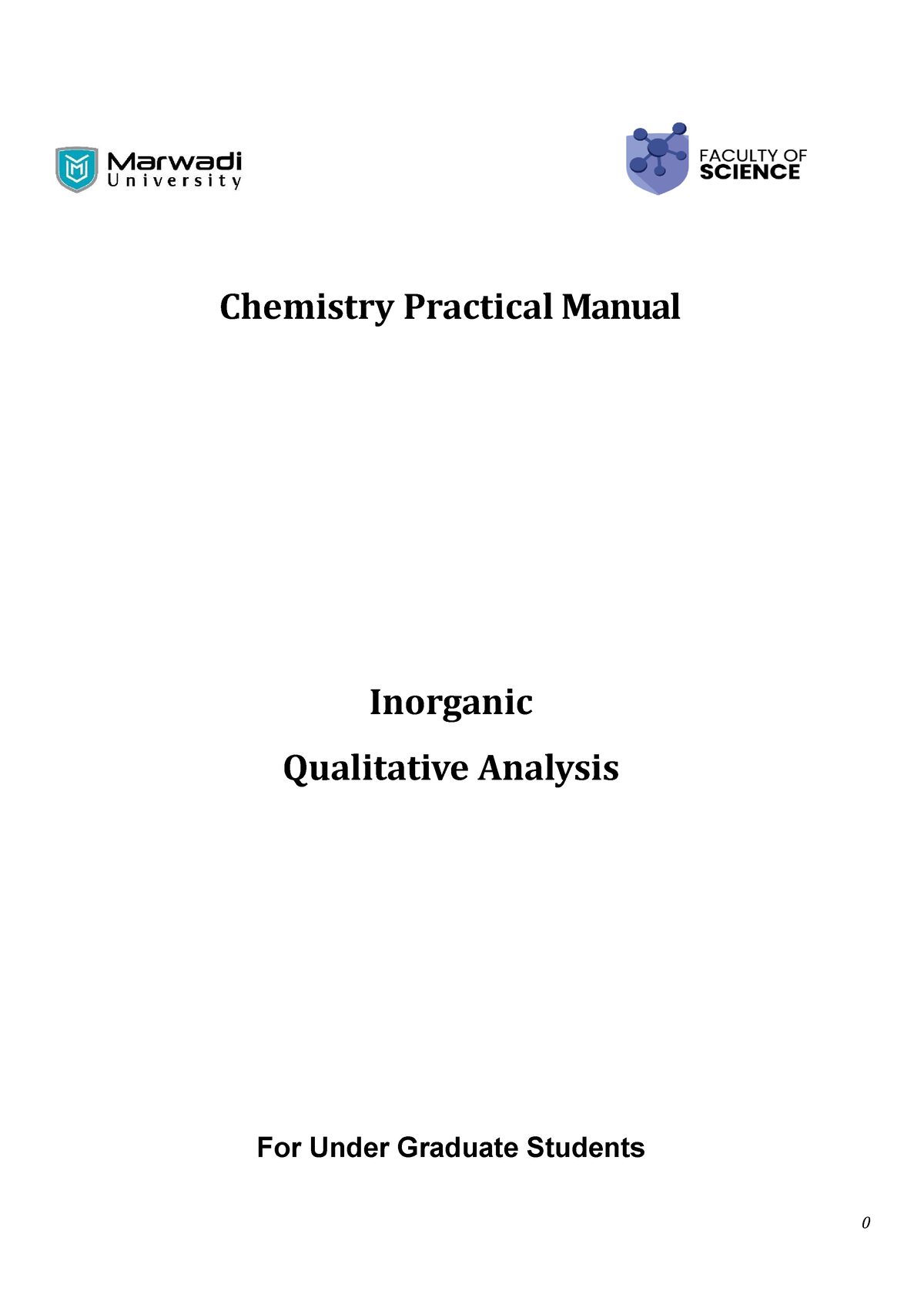 Chemistry Practical Manual - Chemistry Practical Manual Inorganic ...