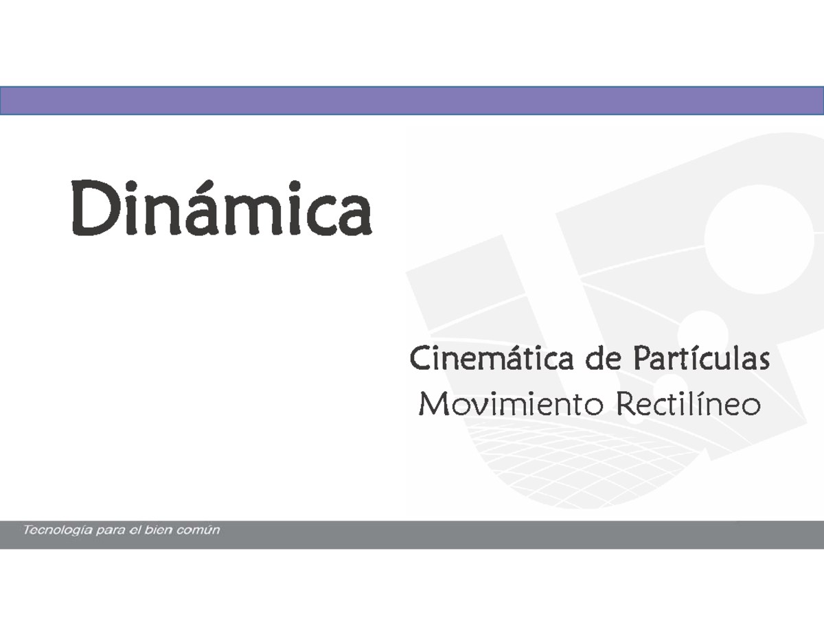 Dinamica C1 - Fisica Basica 1 - Dinámica Cinemática De Partículas ...