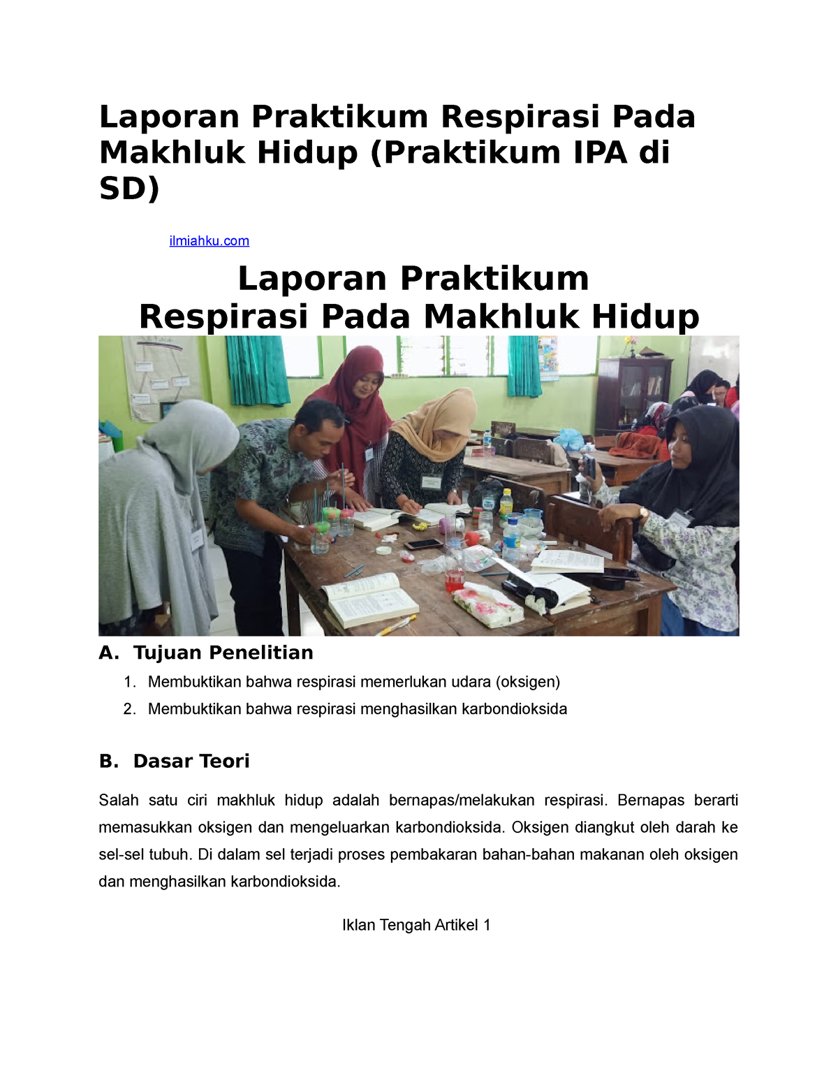 Laporan Praktikum Biologi Uji Respiras Makhluk Hidup Pdf Porn Sex Picture