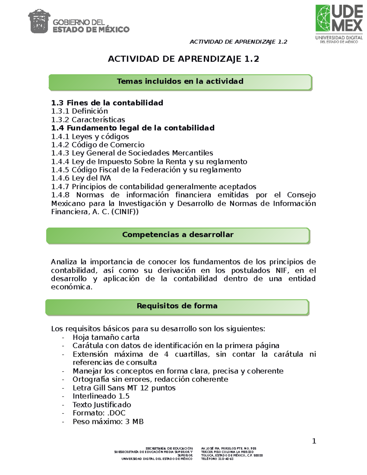 Act Liabc 02cbec1 1 2 Actividad De Aprendizaje Actividad De Aprendizaje 1 1 Fines De La 4611