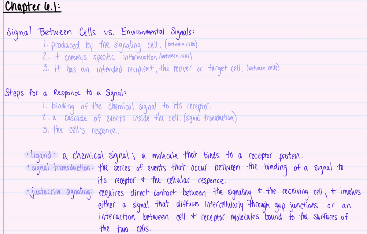 Chapter 6 Book Notes - BIOL14110AAA - Studocu