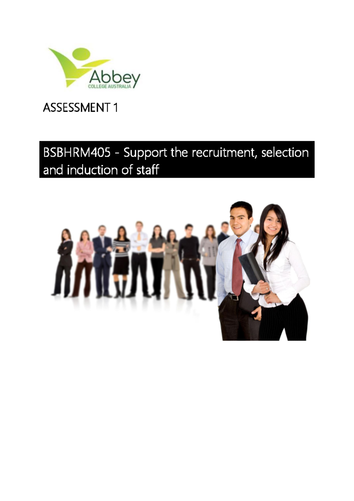 Bsbhrm 405 Task 1 V2 - support recruitment - ASSESSMENT 1 BSBHRM405 ...