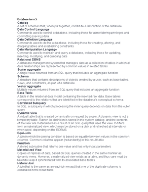 Database management quiz 25 - Management An integral part of a ...