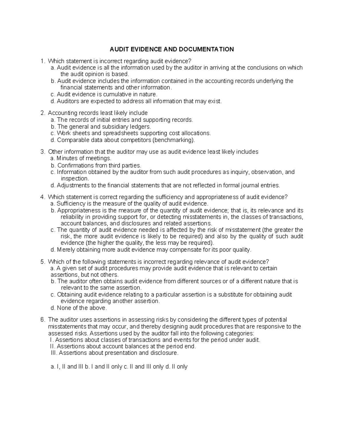 Audit+Evidence+and+Documentation+%28HO%29 - AUDIT EVIDENCE AND ...