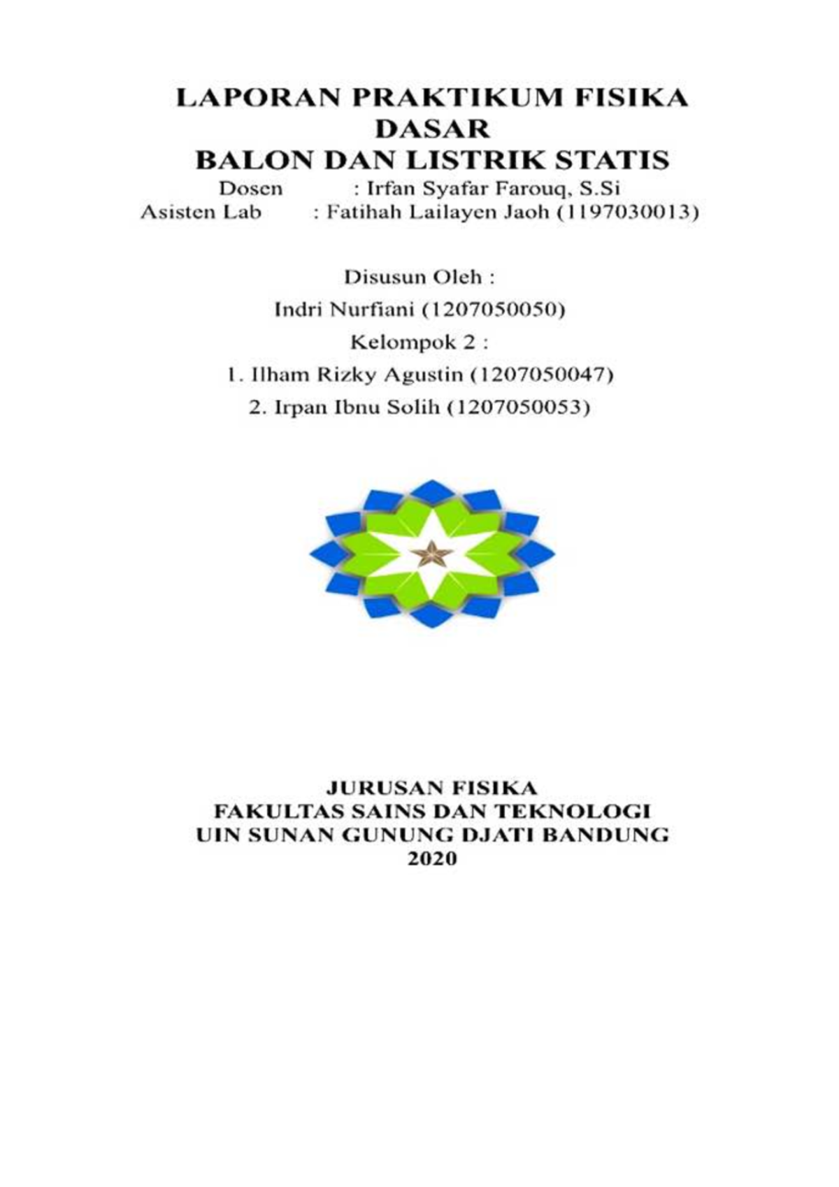 Laporan Praktikum Modul 6 - Praktikum Fisika Dasar - Studocu