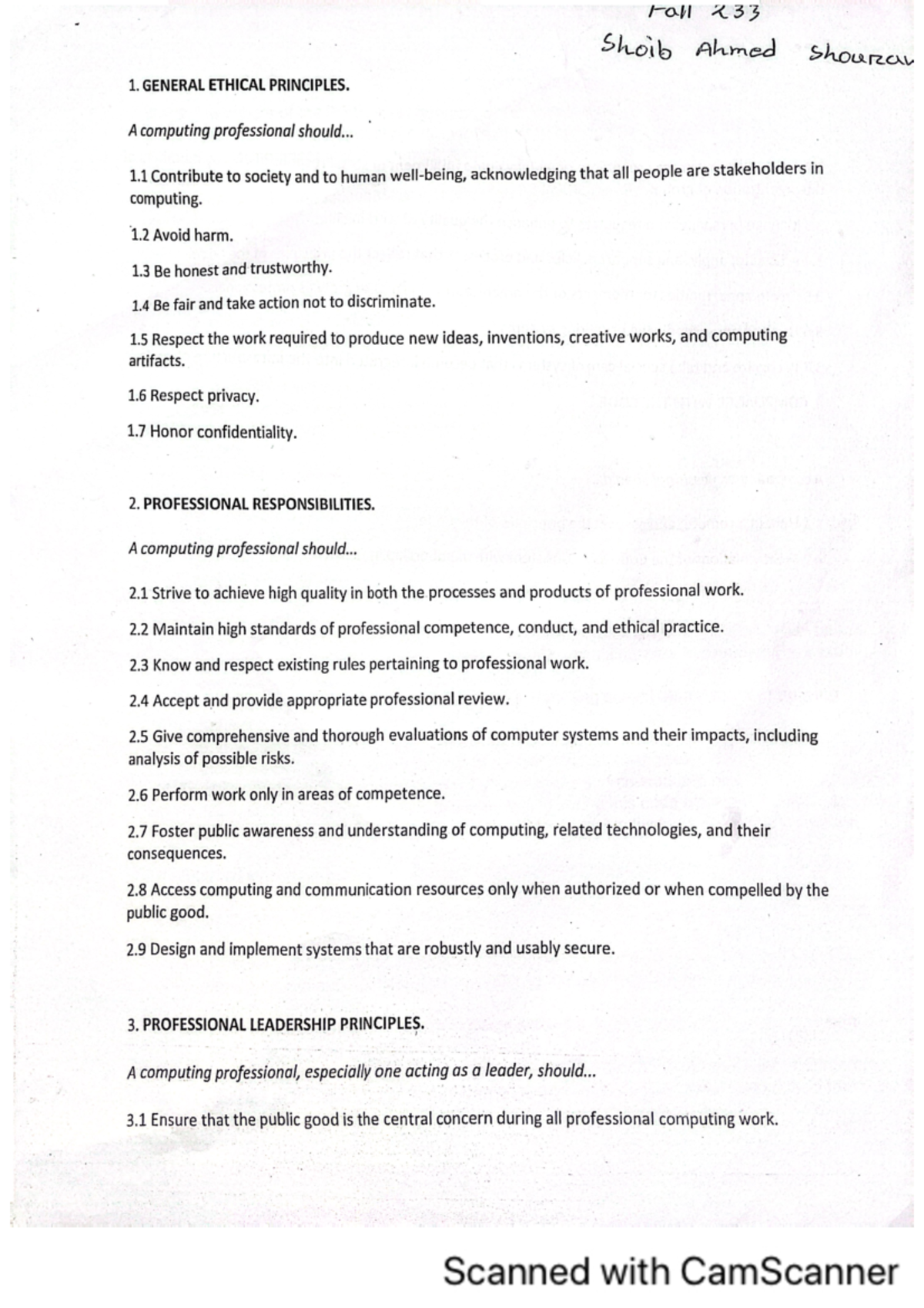 ACM Rules for Engineers - Society, Environment and Engineering Ethics ...