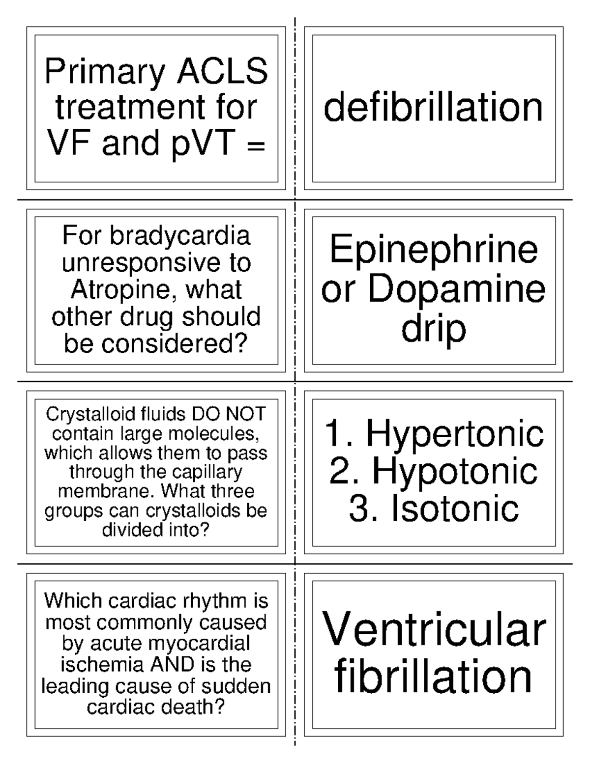 NREMT PRINTABLE FLASHCARDS ####### Primary ACLS #######, 45% OFF