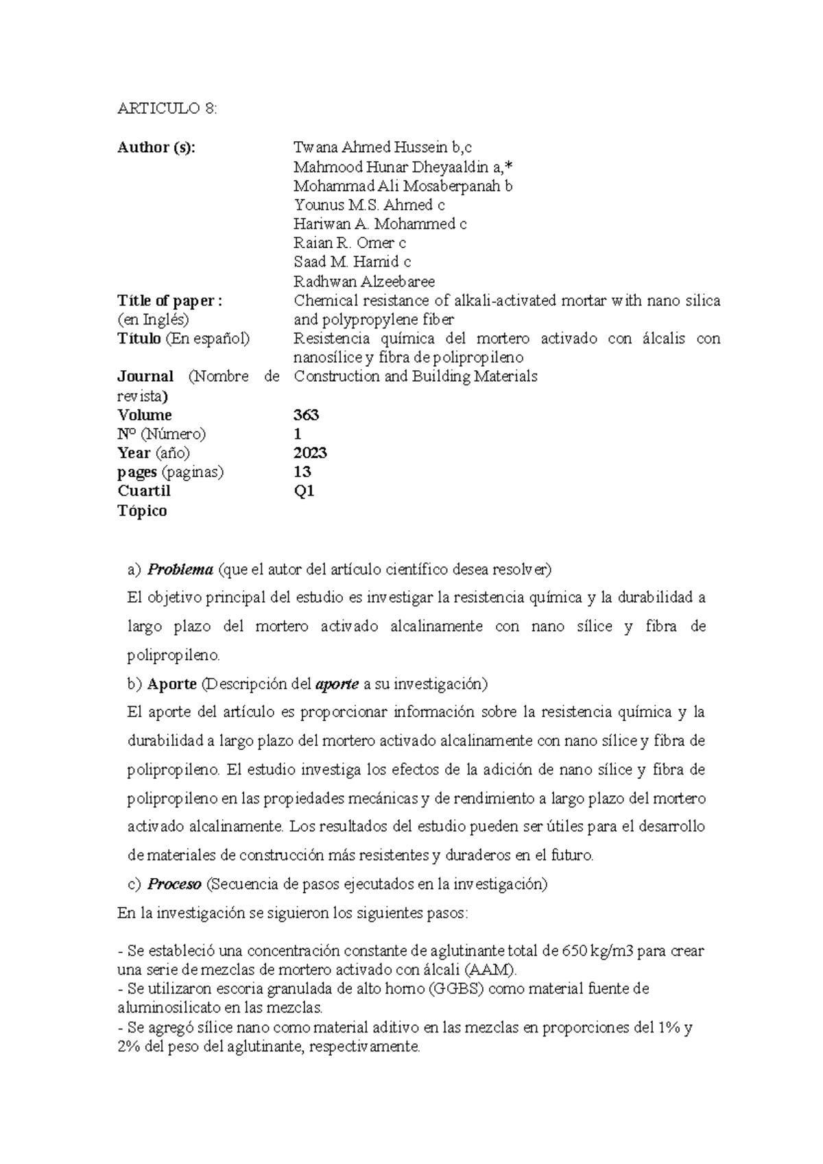 Tesis Articulo 8 - Seminario de Investigación I - ARTICULO 8: Author (s ...