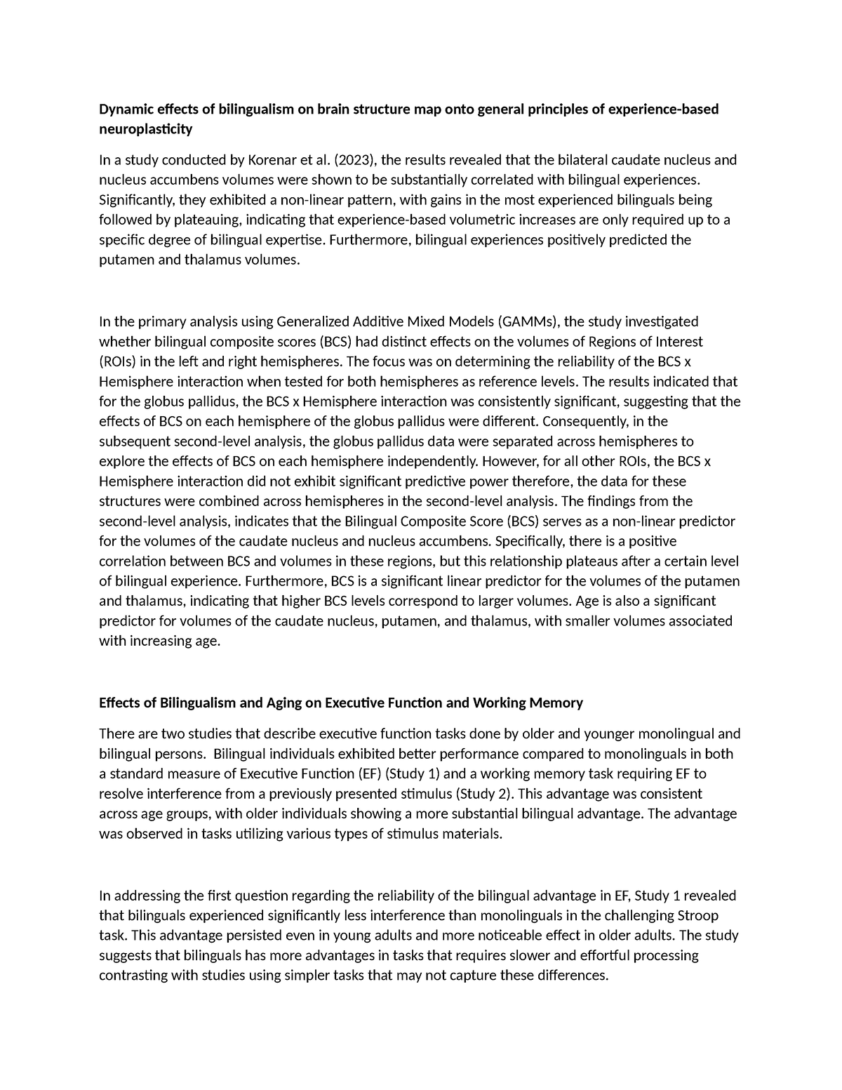 Results - REWEQWQ - Dynamic effects of bilingualism on brain structure ...