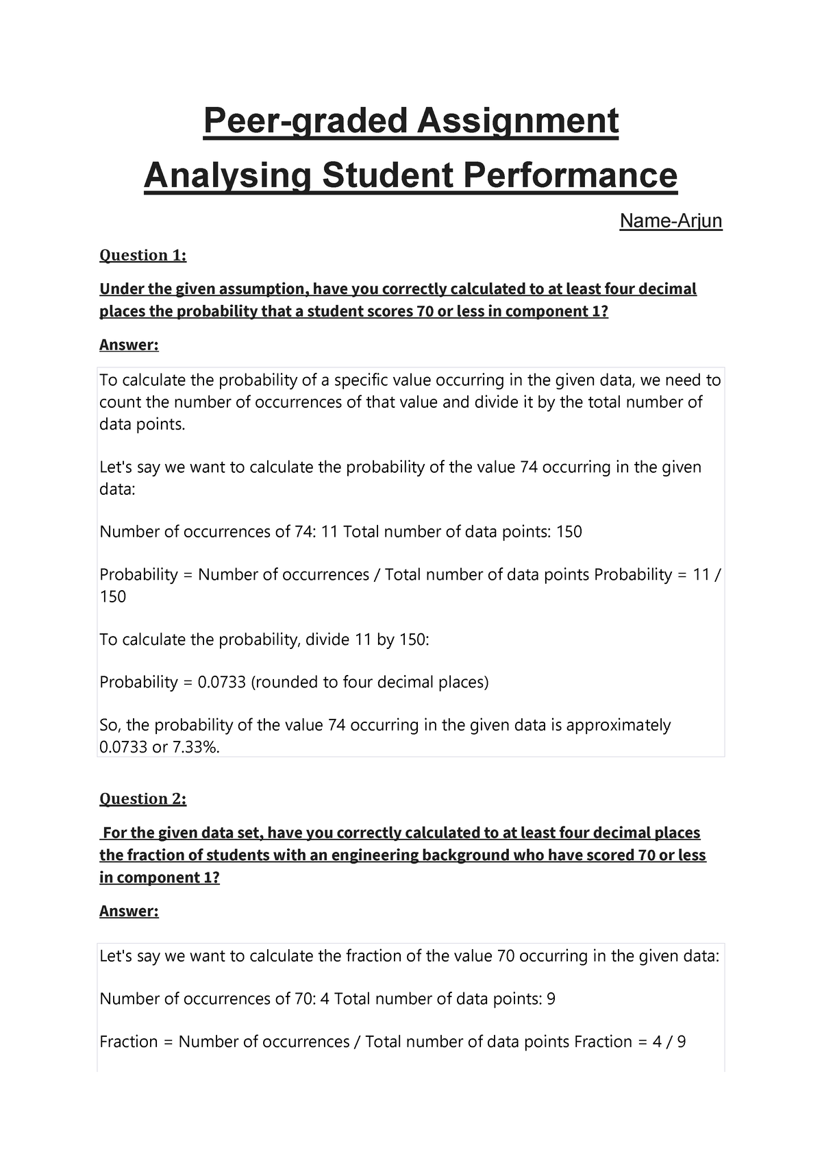 peer graded assignment case study creation