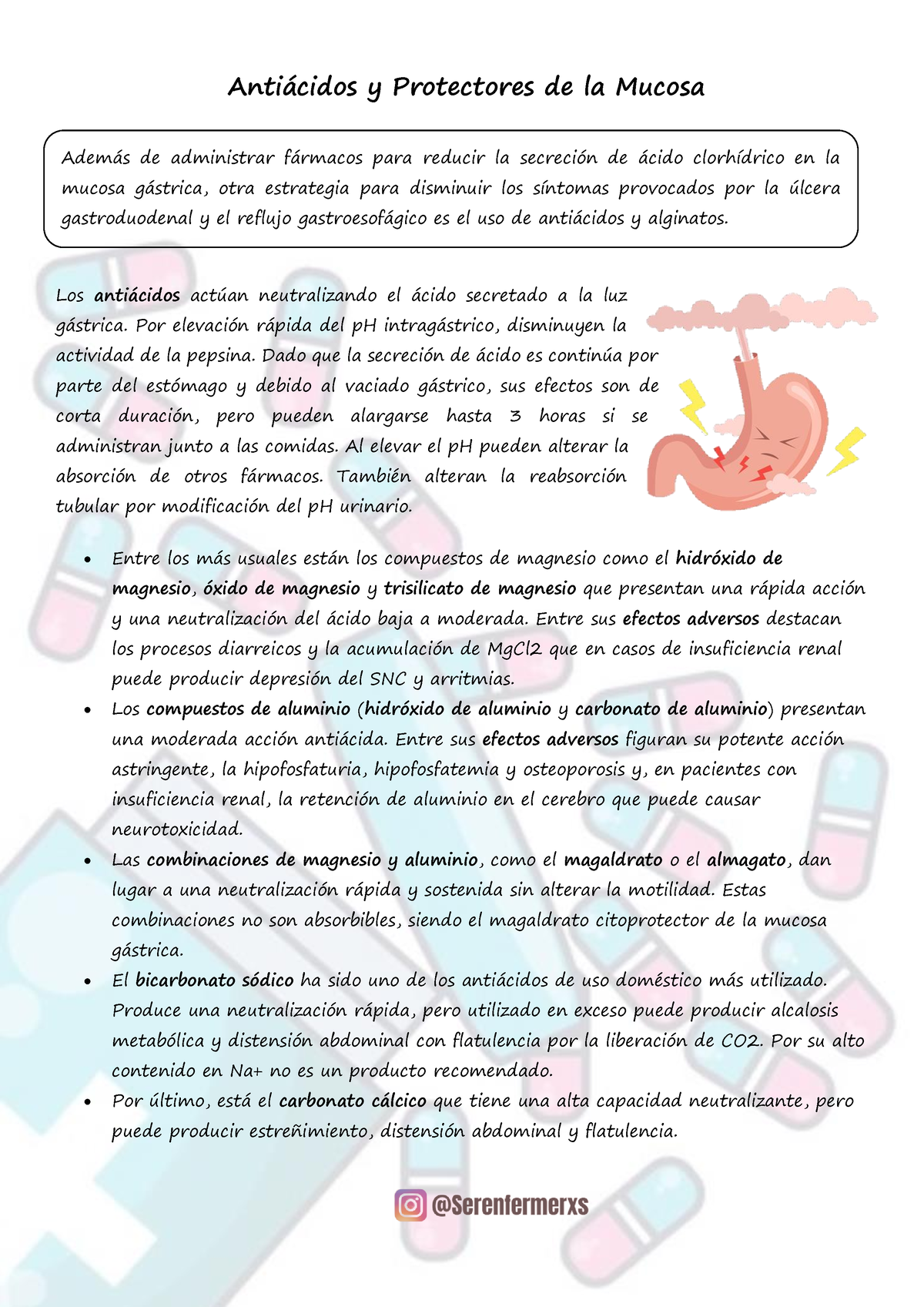 Antiacidos Y Protectores DE LA Mucosa - Farmacologia - Adem·s De ...