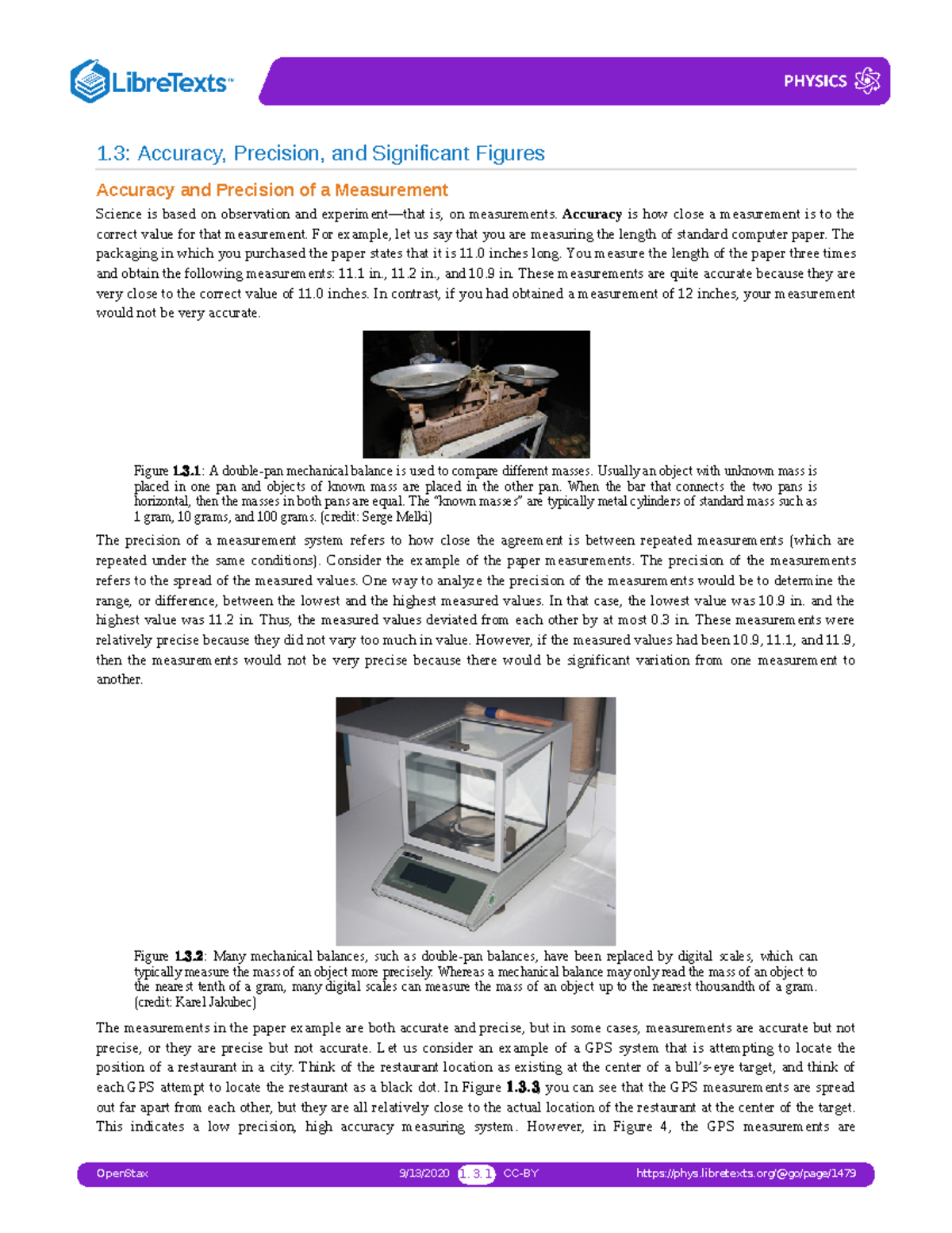 Physics Module 1 - N/A - 1: Accuracy, Precision, and Significant ...
