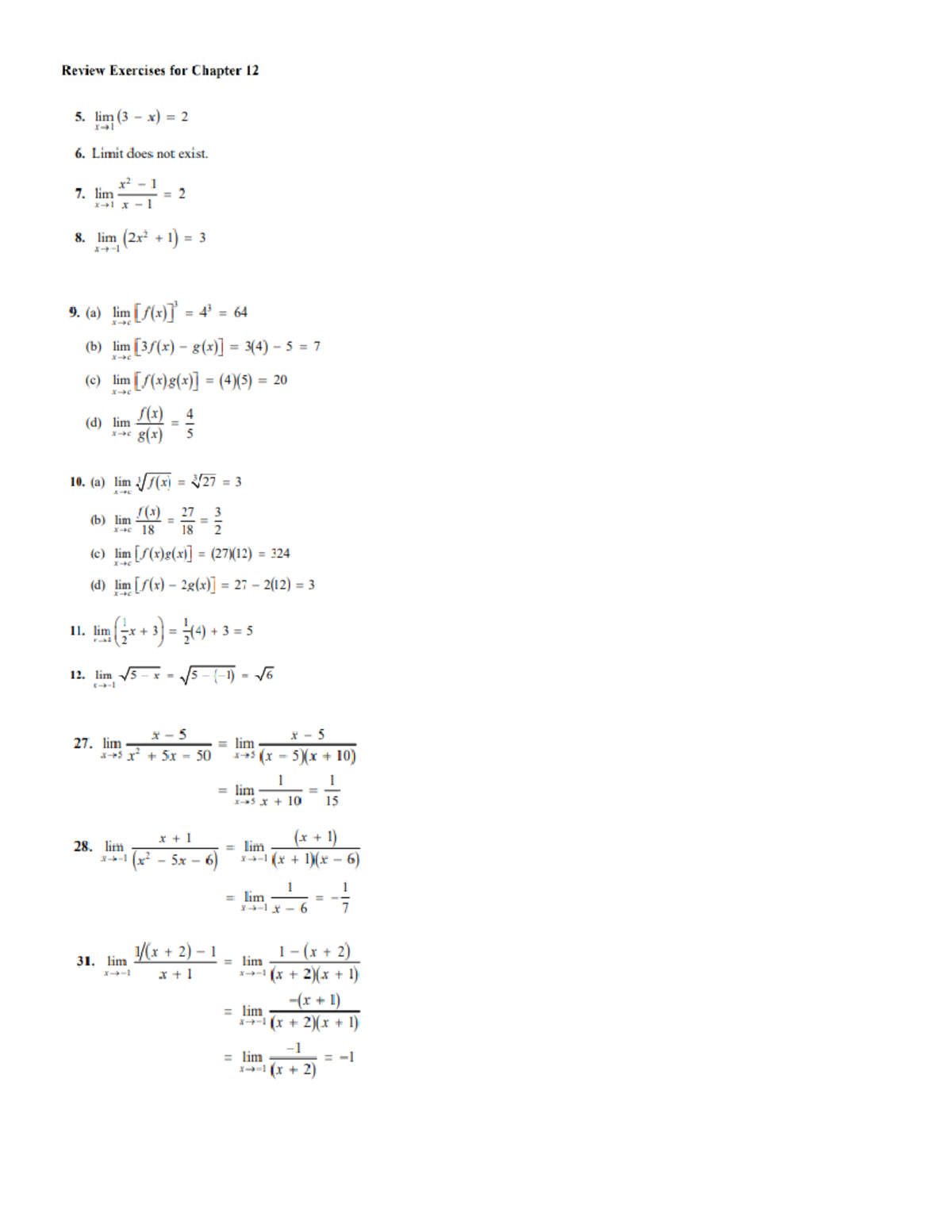 Ch.12 Review Key - MATH 120R - Studocu