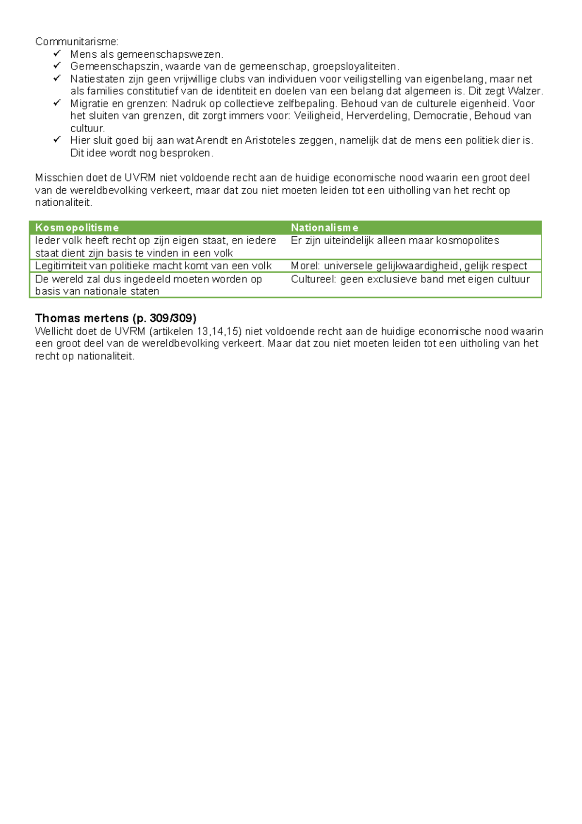 Samenvatting Rechtsfilo - Communitarisme: Mens Als Gemeenschapswezen ...