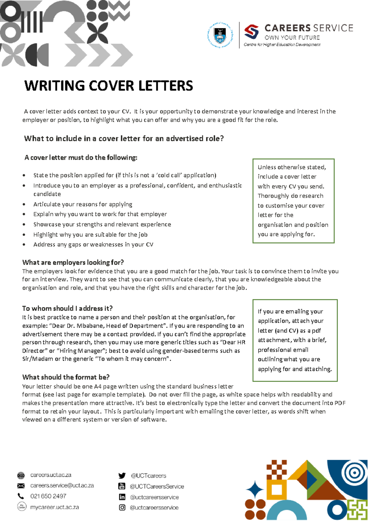 2023 Writing Cover Letters - WRITING COVER LETTERS A cover letter adds ...