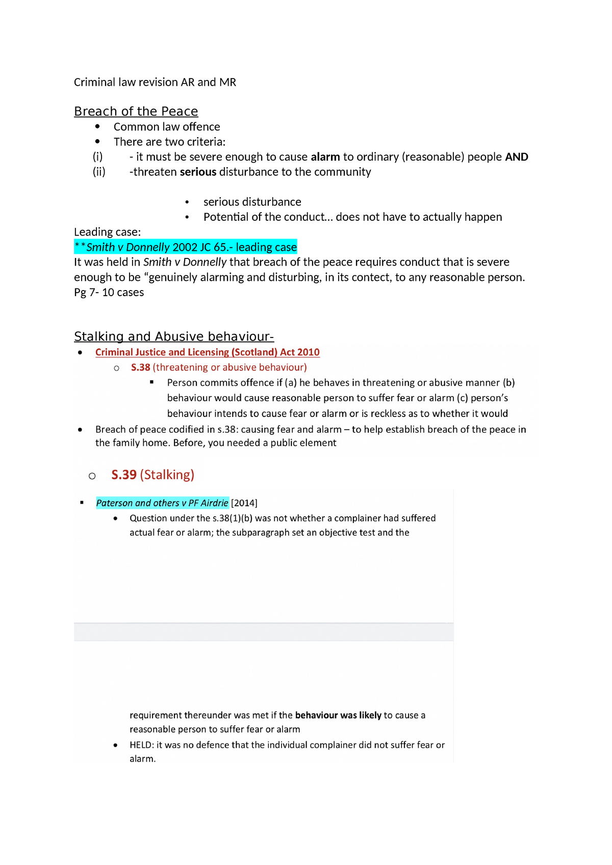 Criminal Law Revision AR And MR - Criminal Law Revision AR And MR ...