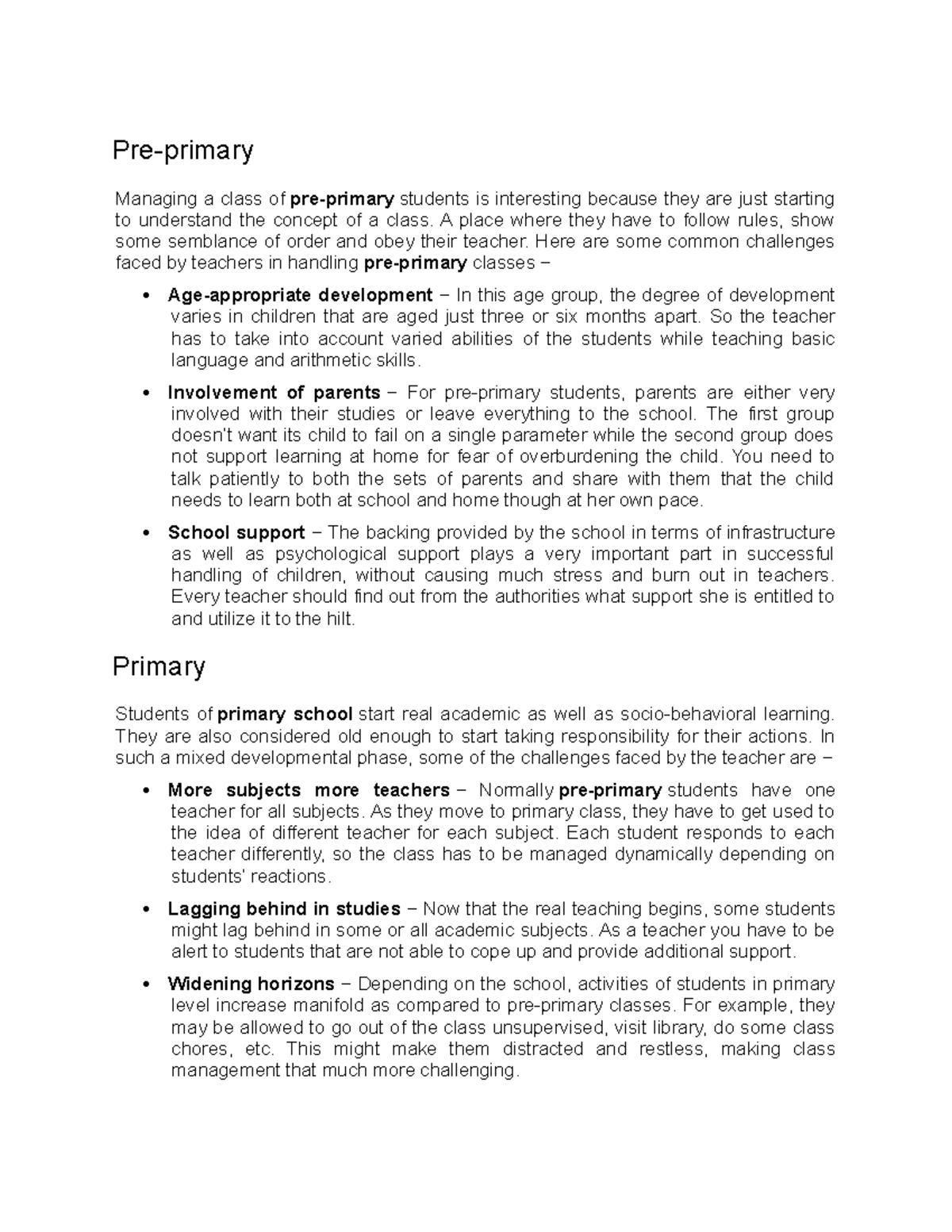 comparing-pre-and-primary-classroom-management-pre-primary-managing-a