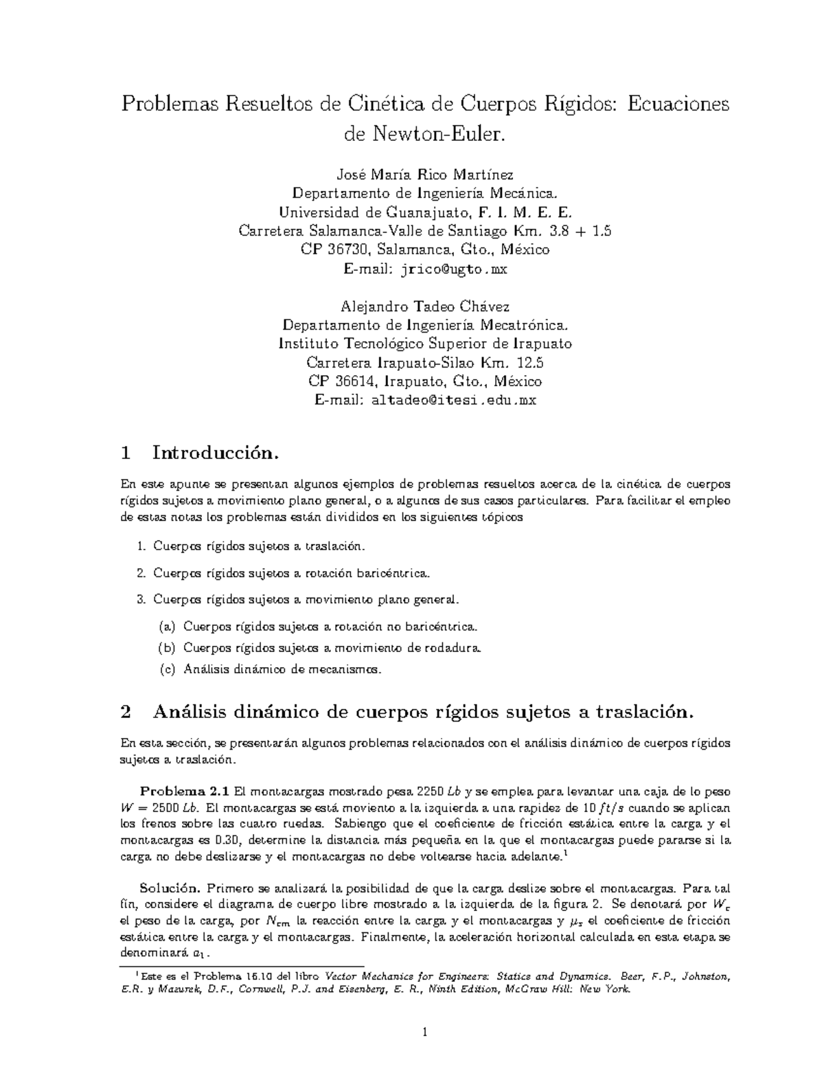 Problemas Resueltos de Cinetica de Cuerp compress - Problemas Resueltos ...