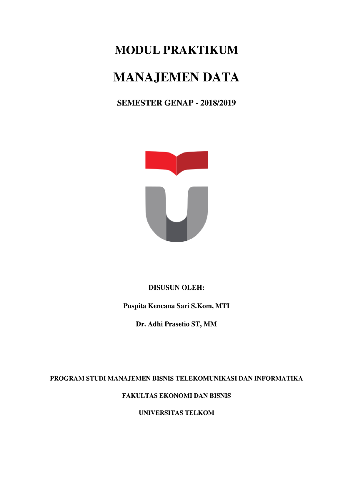 Modul Praktikum Manajemen DATA SQL - MODUL PRAKTIKUM MANAJEMEN DATA SEMESTER GENAP - 2018 ...