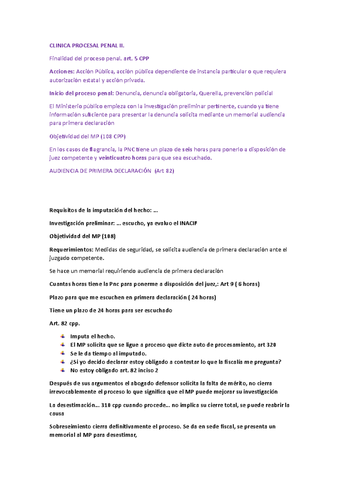 debate-clinica-procesal-penal-ii-finalidad-del-proceso-penal-art-5