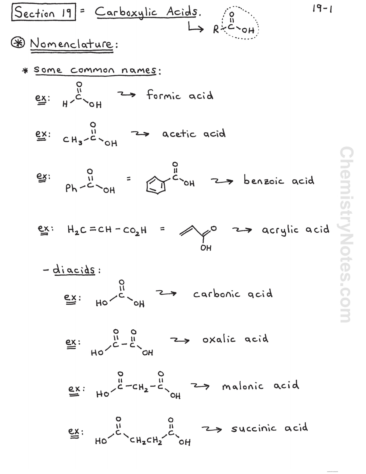 Carboxylic acids - Lecture Notes - Chemistry for Engineers - Studocu