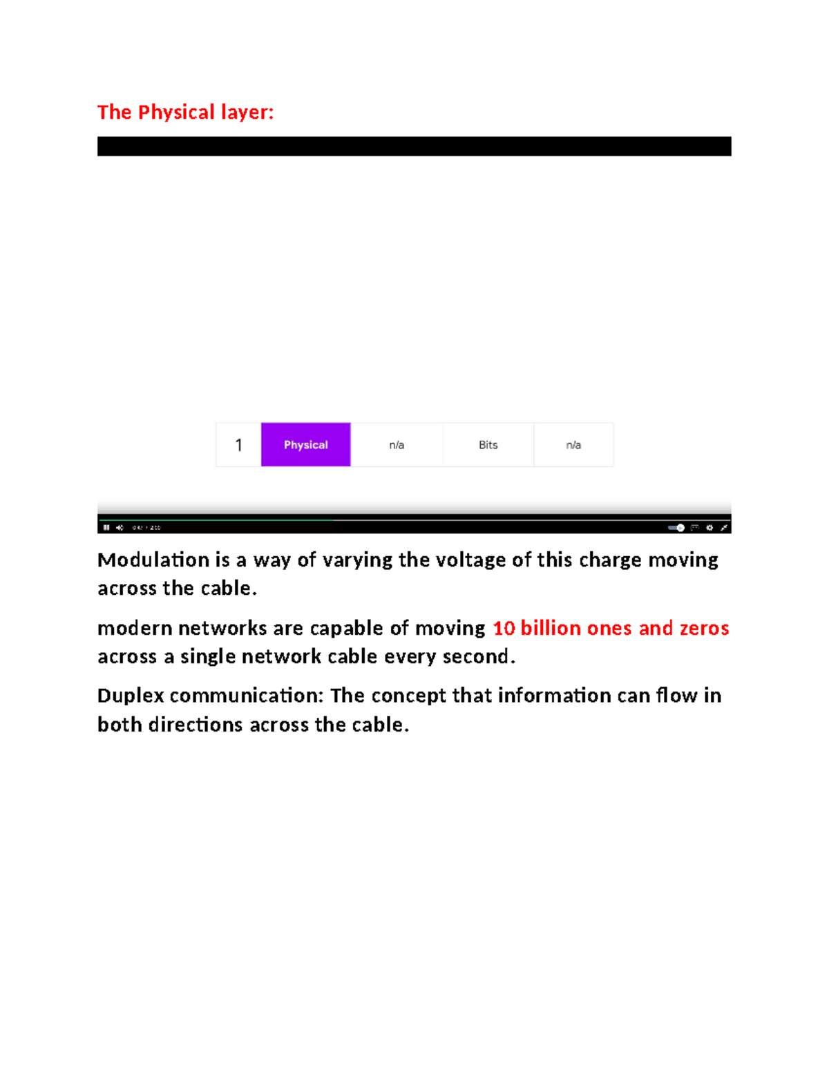 The Physical layer - sssssssssss - The Physical layer: Modulation is a ...