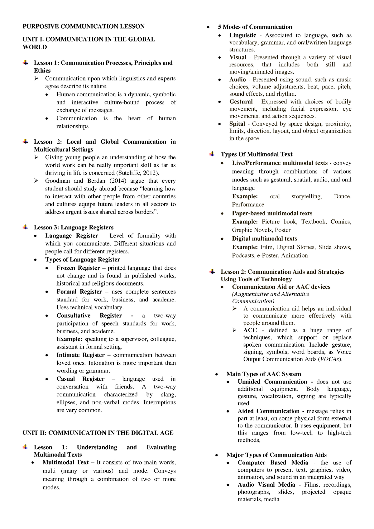 Purposive Communication Reviewer Purposive Communicat 