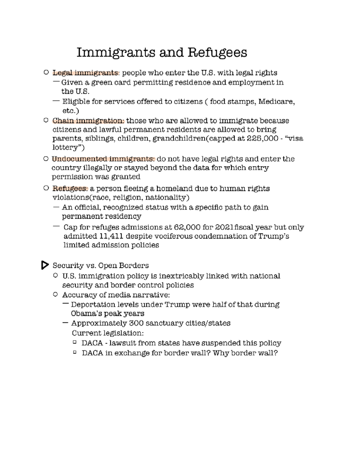 immigrants and refugees essay