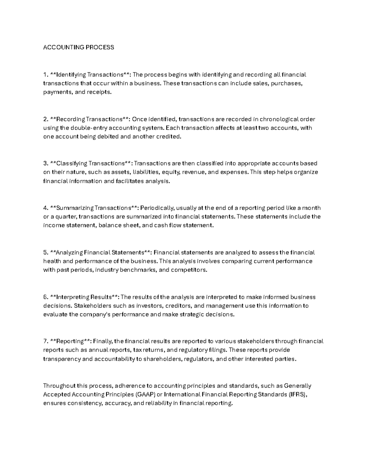 Accounting Process - LANSHQWIDHQ0 - ACCOUNTING PROCESS Identifying ...