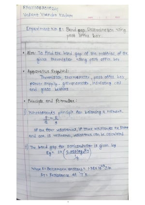 Module 1 Notes physics - Physics: Semiconductor Physics - Studocu
