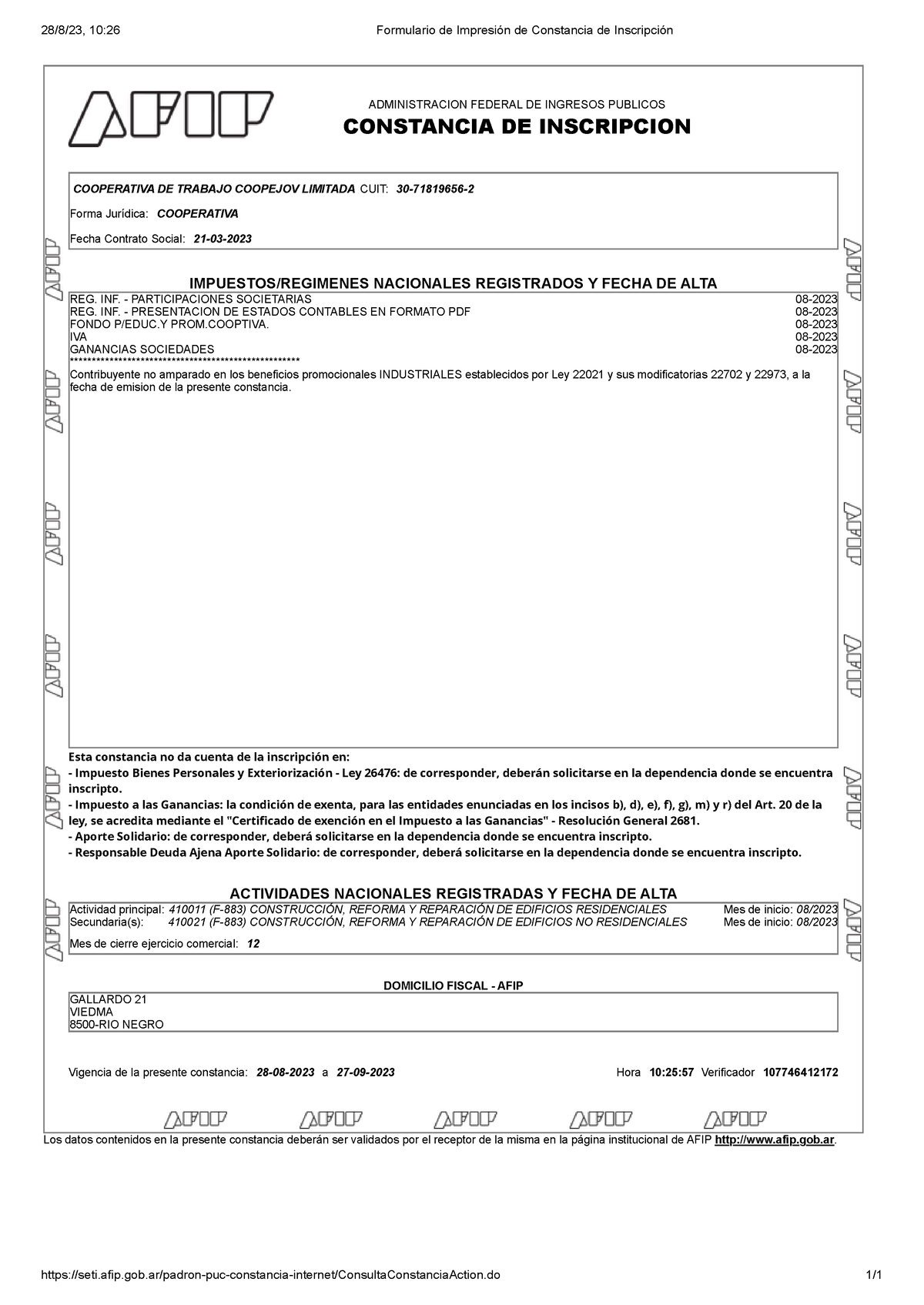 AFIP - Administración Federal De Ingresos Públicos - 28/8/23, 10:26 ...