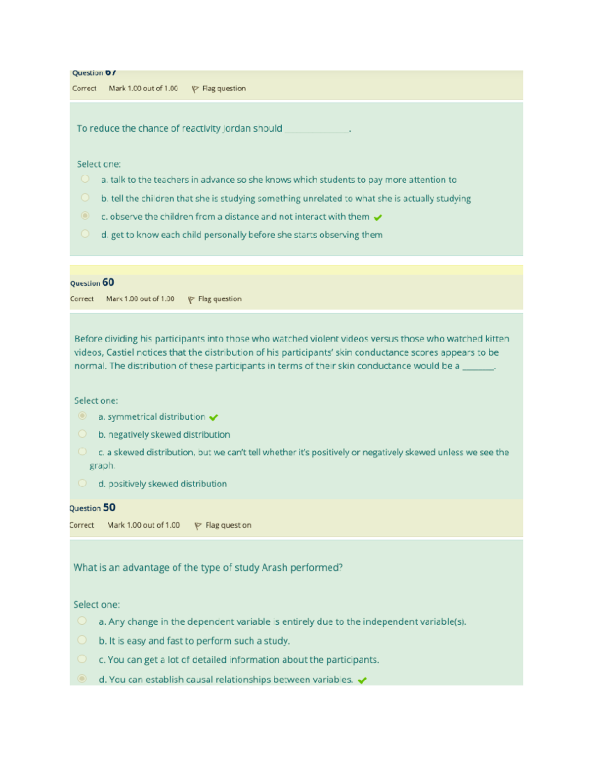 Psy practice quiz 1 - PSYC290 - Studocu