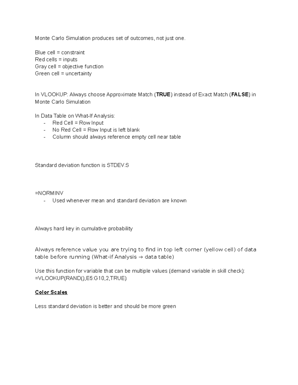 Predictive Analytics Notes - Monte Carlo Simulation produces set of ...