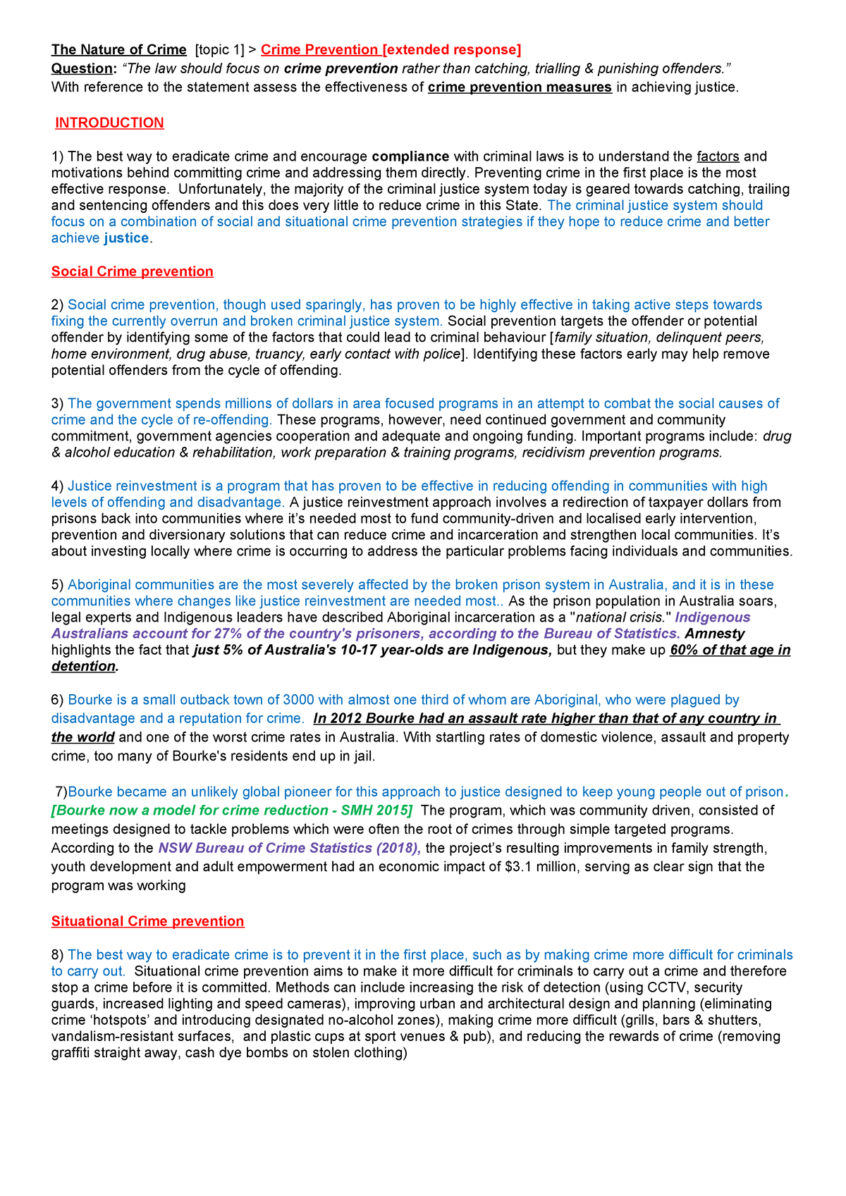 crime essay plans hsc