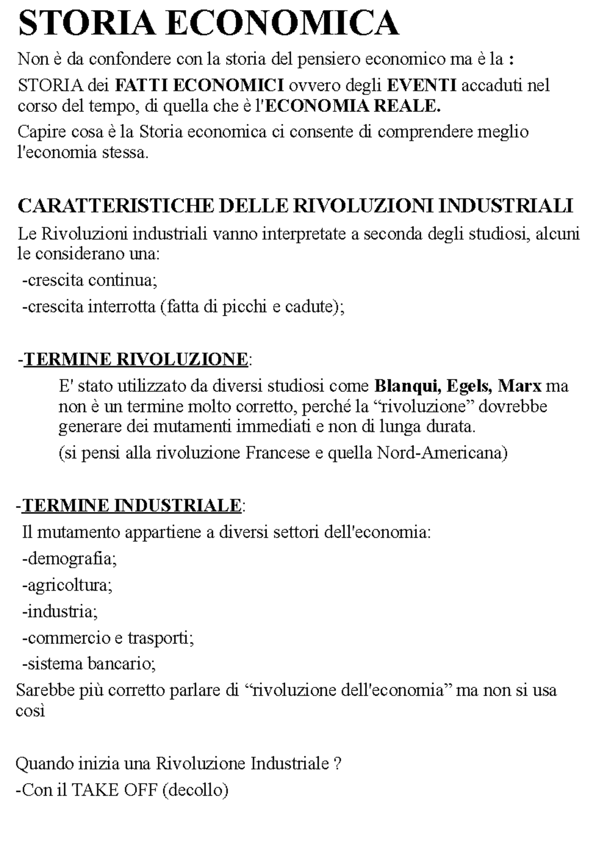 Storia Economica 1 Cap Storia Economica Non Da Confondere Con La Storia Del Pensiero Economico 3676