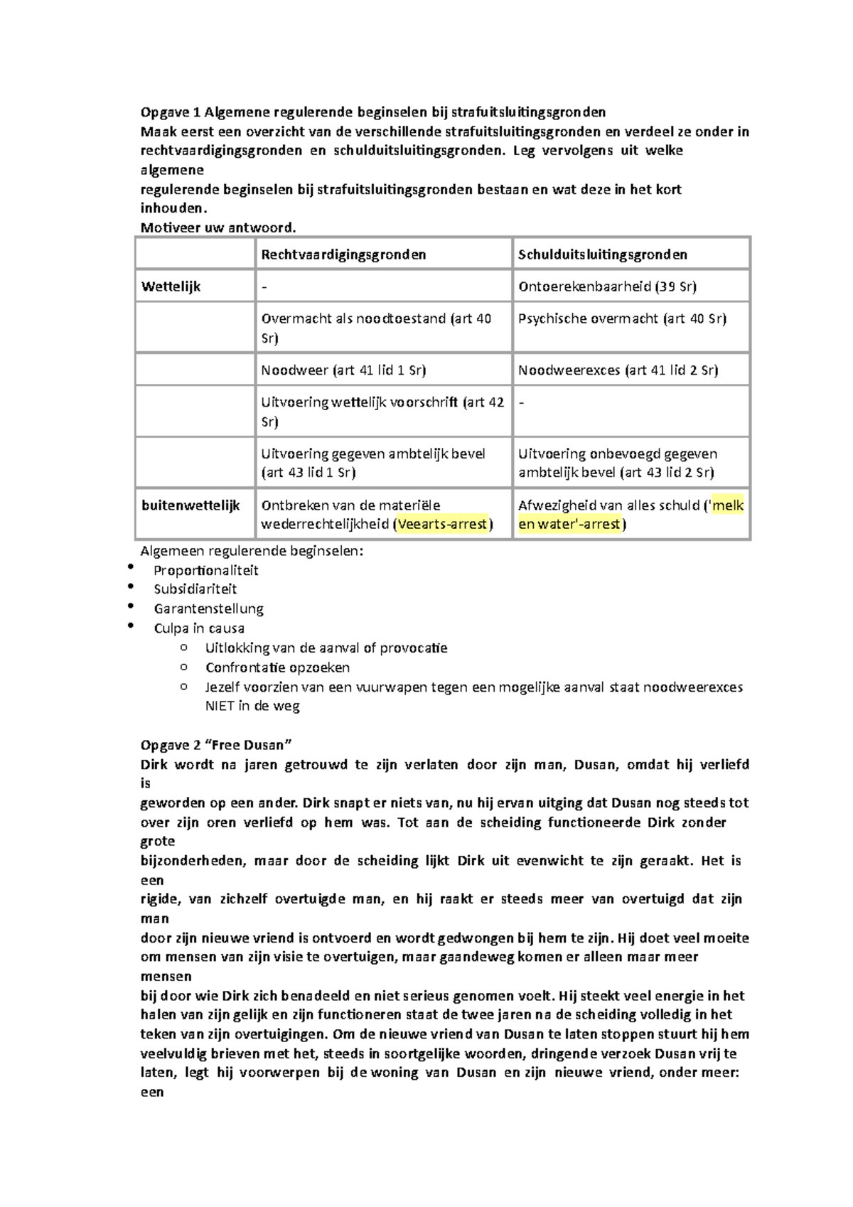 Werkgroep Week 7 - Opgave 1 Algemene Regulerende Beginselen Bij ...