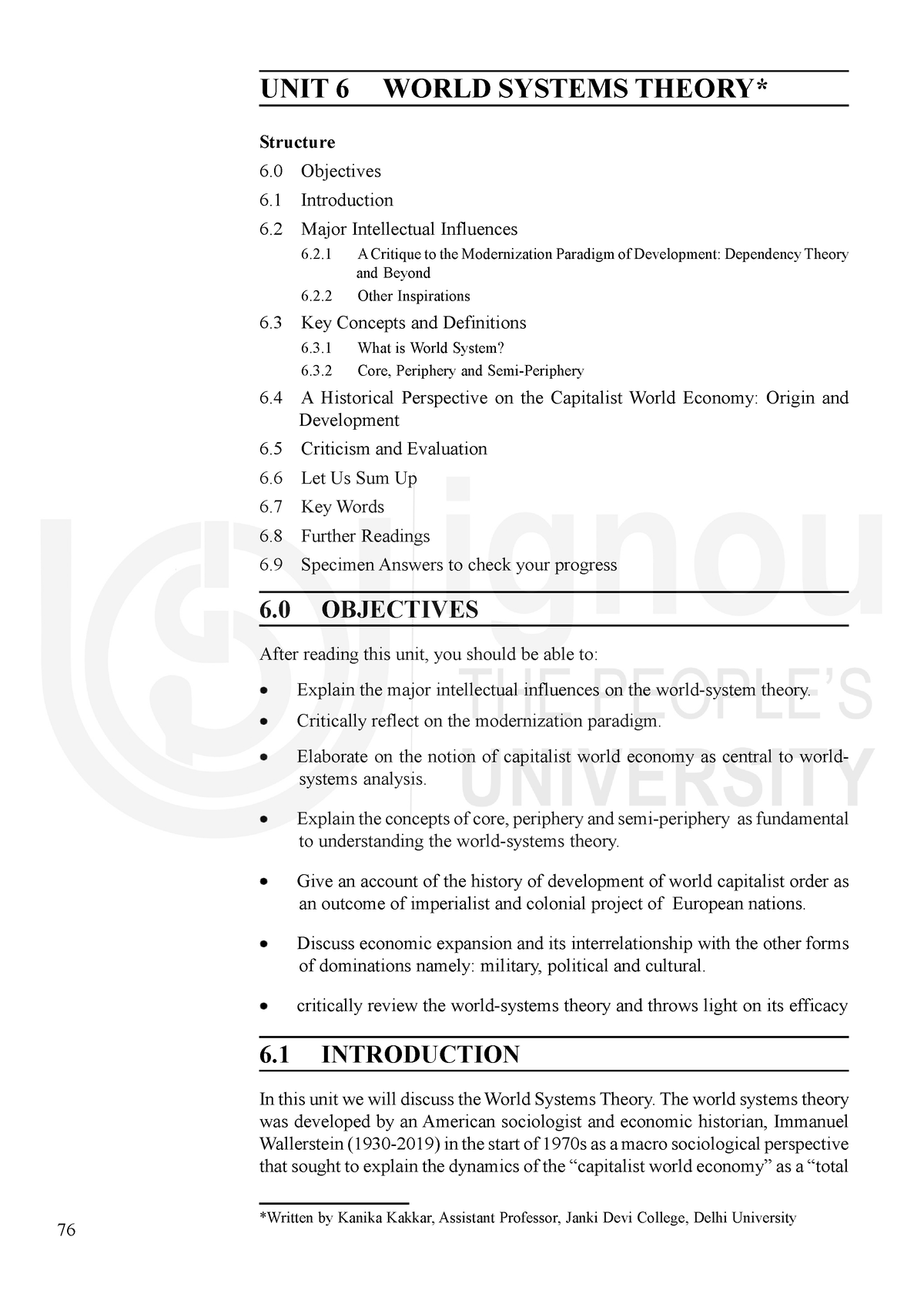 Unit-6 (1) - Theorising Development UNIT 6 WORLD SYSTEMS THEORY ...