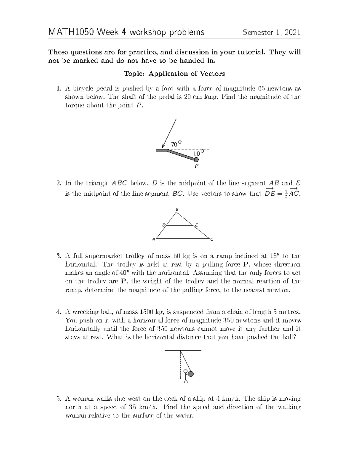 Week4 - Worksheet - MATH1050 Week 4 workshopproblems Semester1, 2021 ...